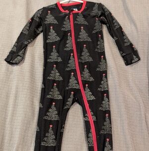 Festive Black and Red Kids One Piece